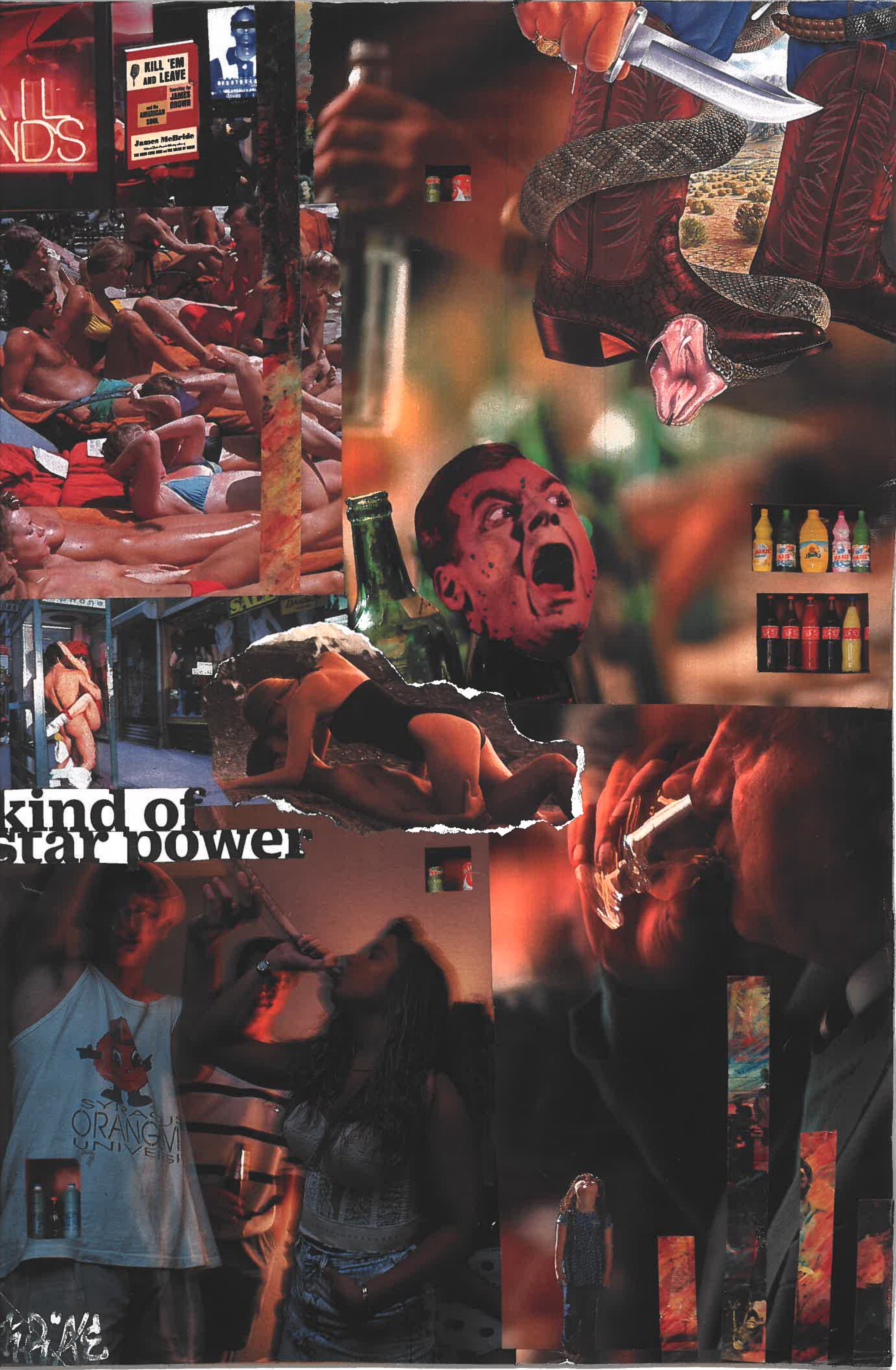 ORIGINAL COLLAGE - COWBOY STAR POWER